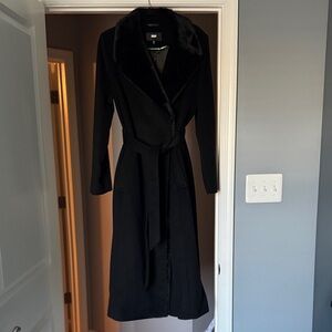 DKNY Women's Black Pea Coat